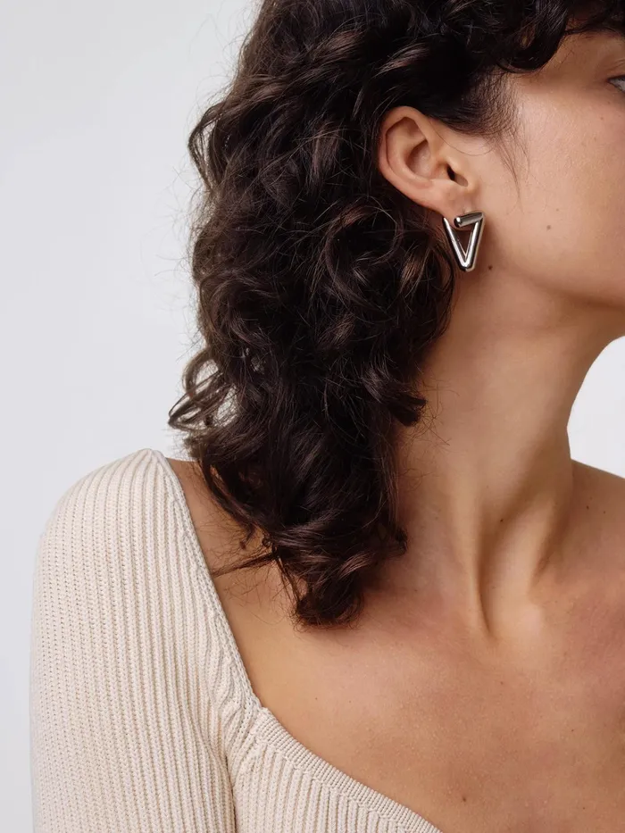 Women Valo PalladiumPlated Earrings Aeyde Earrings