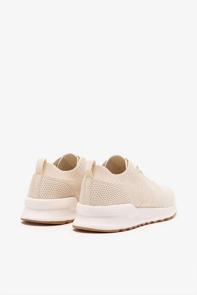 Women White Conde Knitted Trainers Ecoalf Sneakers