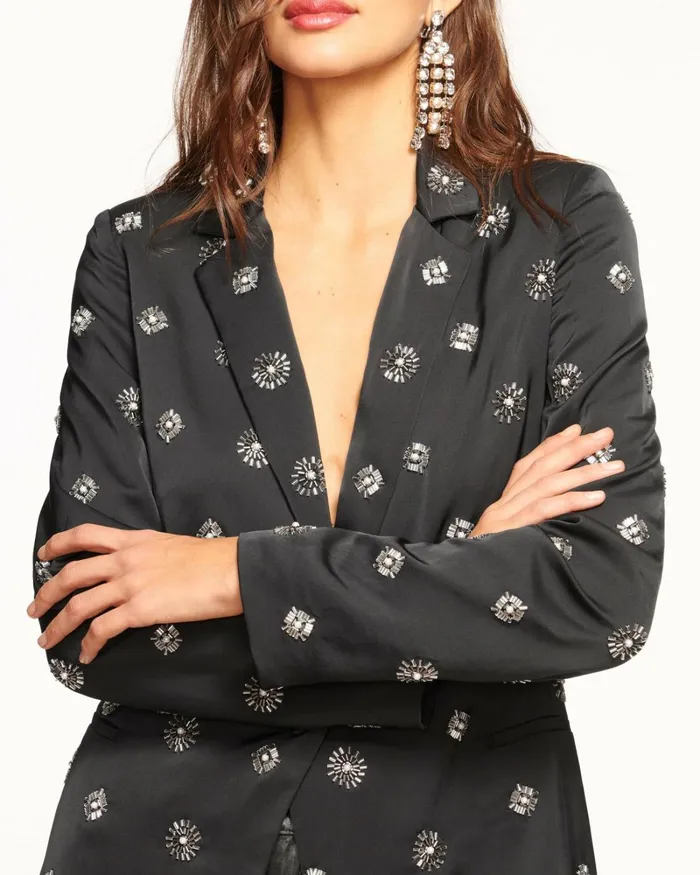 Women Willa Embellished Blazer Black Ramy Brook Jackets