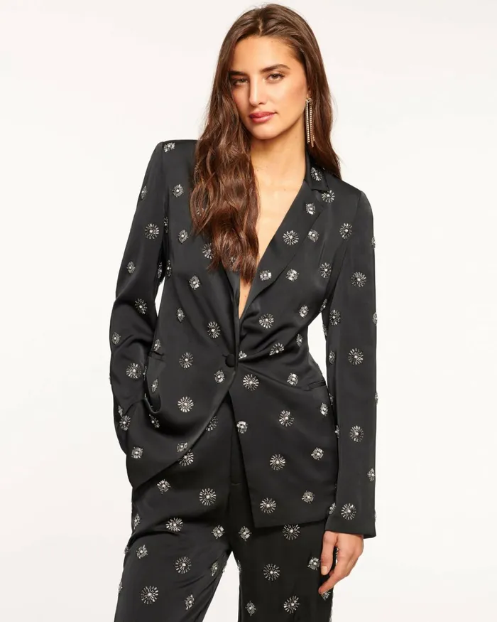 Women Willa Embellished Blazer Black Ramy Brook Jackets