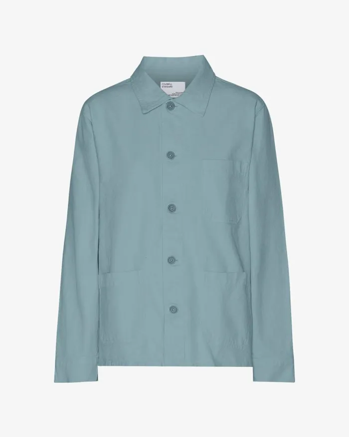 Women Workwear Jackets Colorful Standard Organic Workwear Jacket Stone Blue