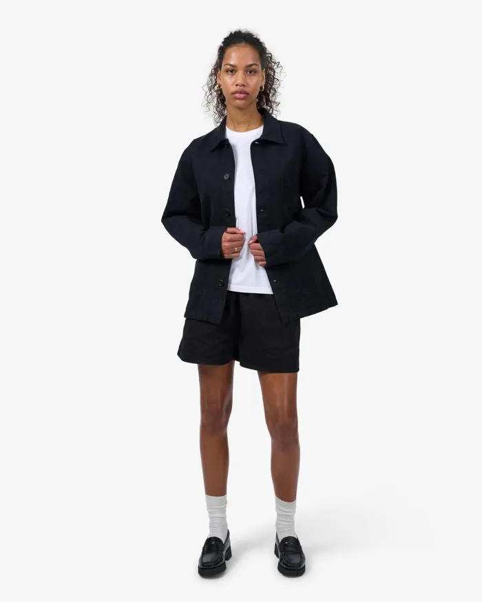 Women Workwear Jackets Colorful Standard Organic Workwear Jacket Stone Blue