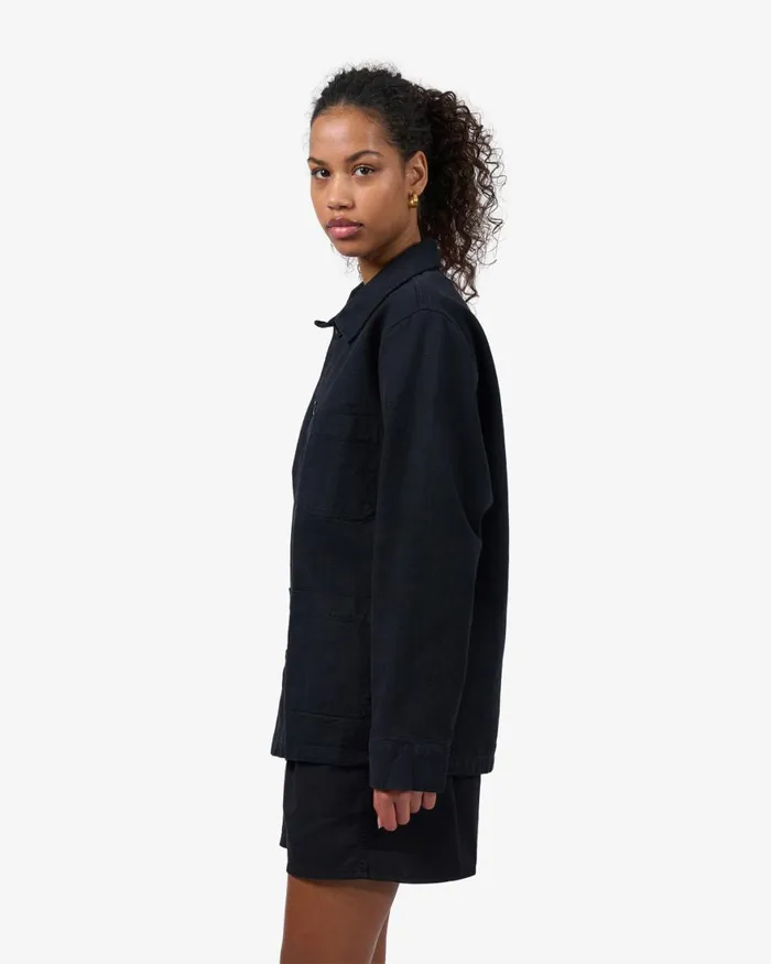 Women Workwear Jackets Colorful Standard Organic Workwear Jacket Stone Blue