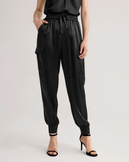 Womenx27s Lightweight Silk Safari Pants 8211 Perfect For Work And Play Women Lilysilk Bottoms