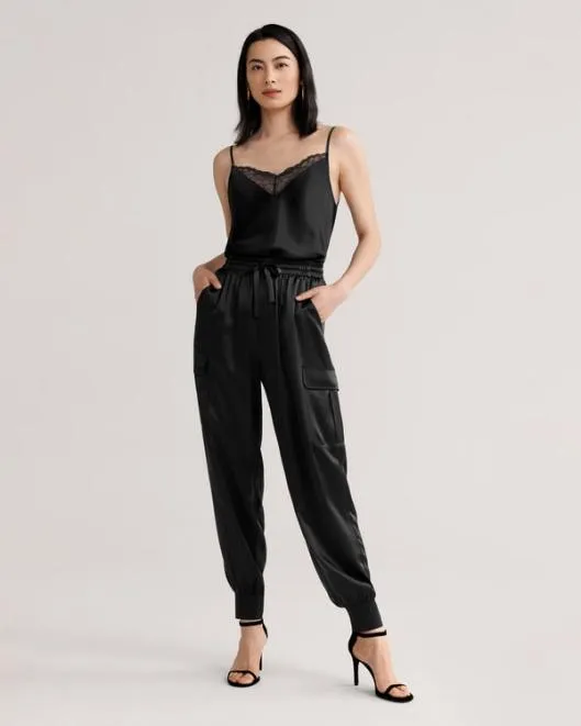 Womenx27s Lightweight Silk Safari Pants 8211 Perfect For Work And Play Women Lilysilk Bottoms