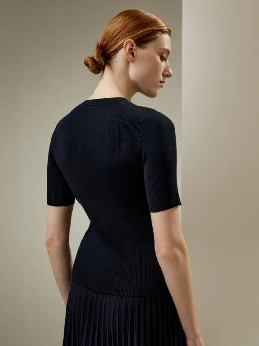 Womenx27s Silk Knit Top Women Lilysilk Essentials
