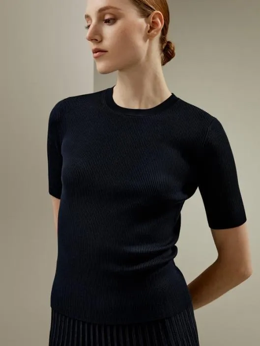 Womenx27s Silk Knit Top Women Lilysilk Essentials