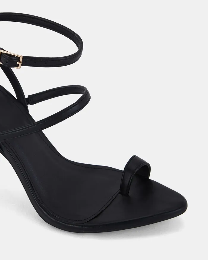 Women YESSY BLACK High Heels Party NOVO Shoes