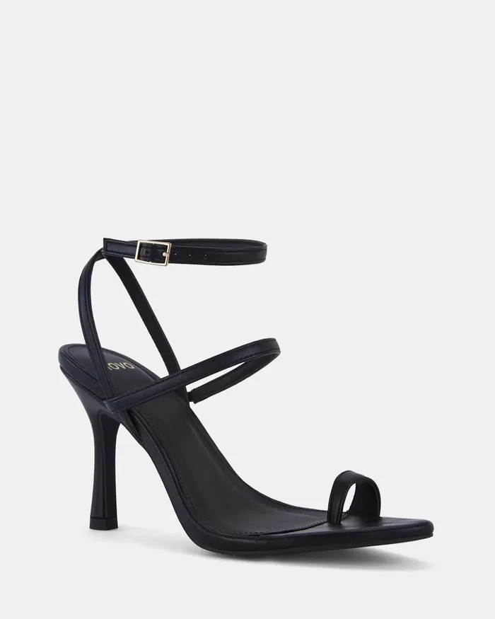 Women YESSY BLACK High Heels Party NOVO Shoes
