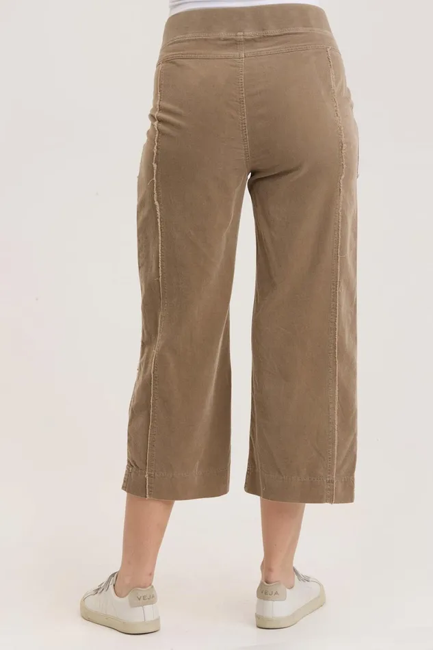 XCVI Cord Trumble Crop Women Crops