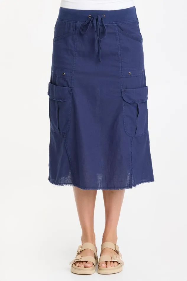 XCVI Linen Bellamy Skirt Women Skirts