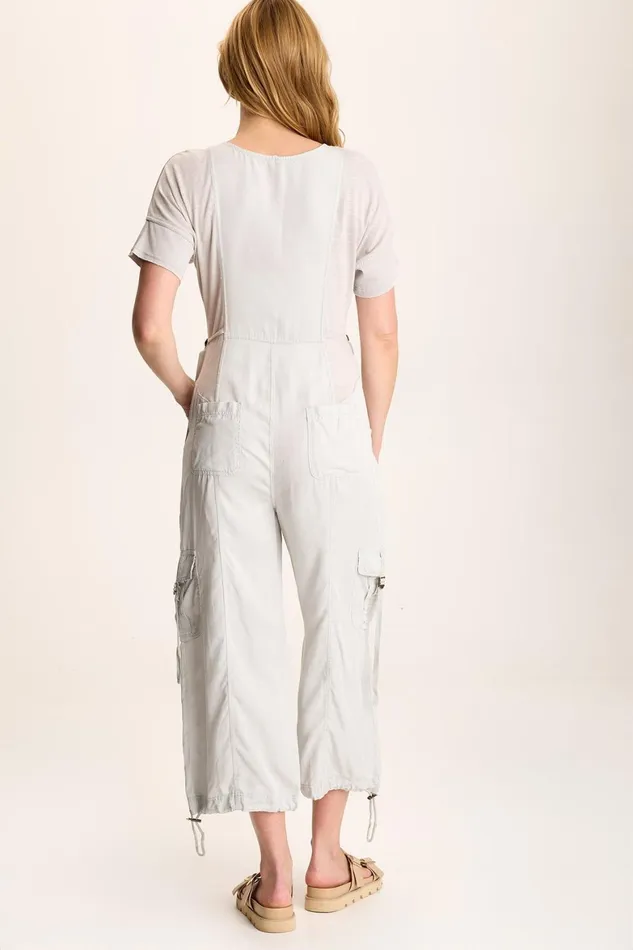 XCVI Naveen Short Sleeve Twill Banded Jumpsuit Women Jumpsuits