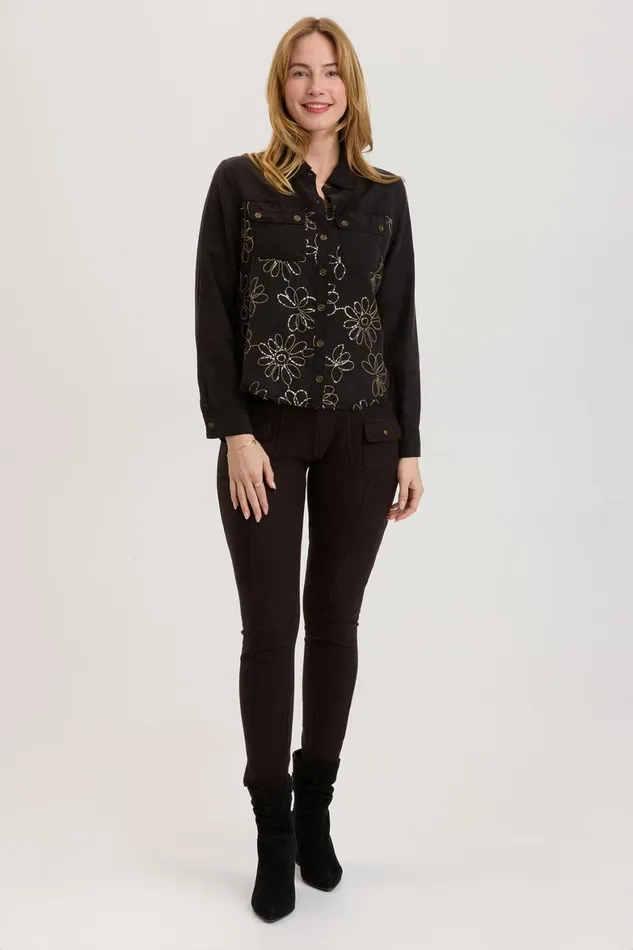 XCVI Paisley Shacket Women ShirtsBlouses