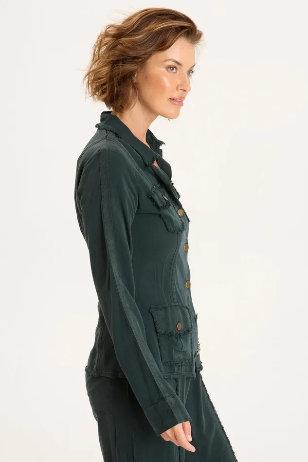 XCVI Twill Safari Jacket Women Jackets