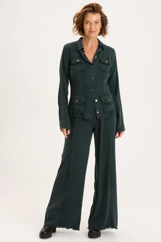 XCVI Twill Safari Jacket Women Jackets