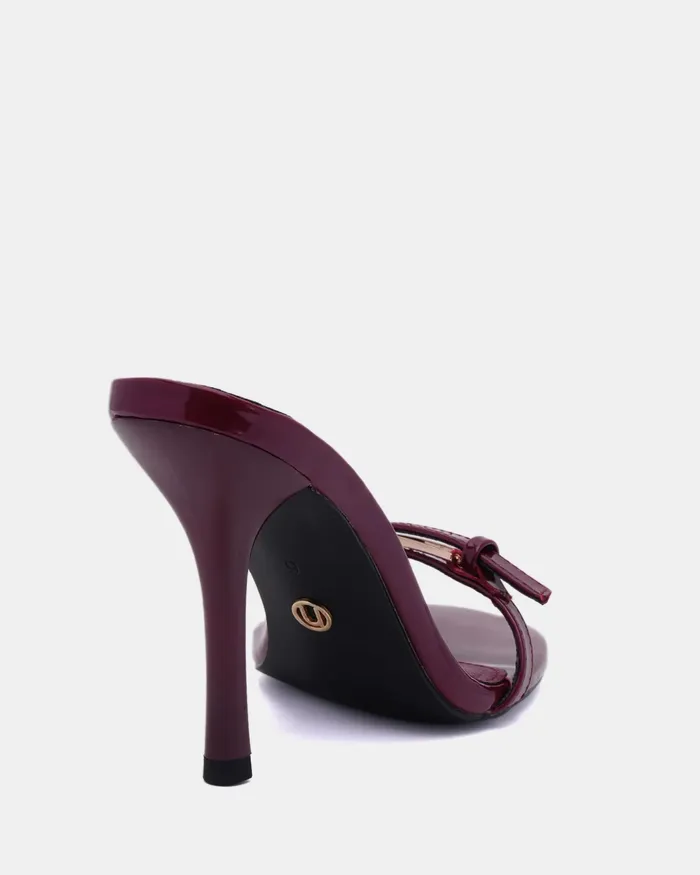 ZABLAZE DEEP RED PATENT Mules Party NOVO Shoes Women