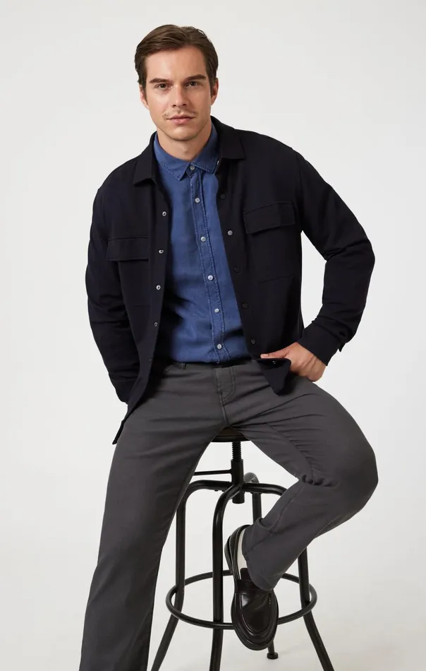 Zach Straight Leg In Ash Luxe Twill Men Mavi Jeans Pants Zach Straight Leg In Ash Luxe Twill Men Mavi Jeans Pants