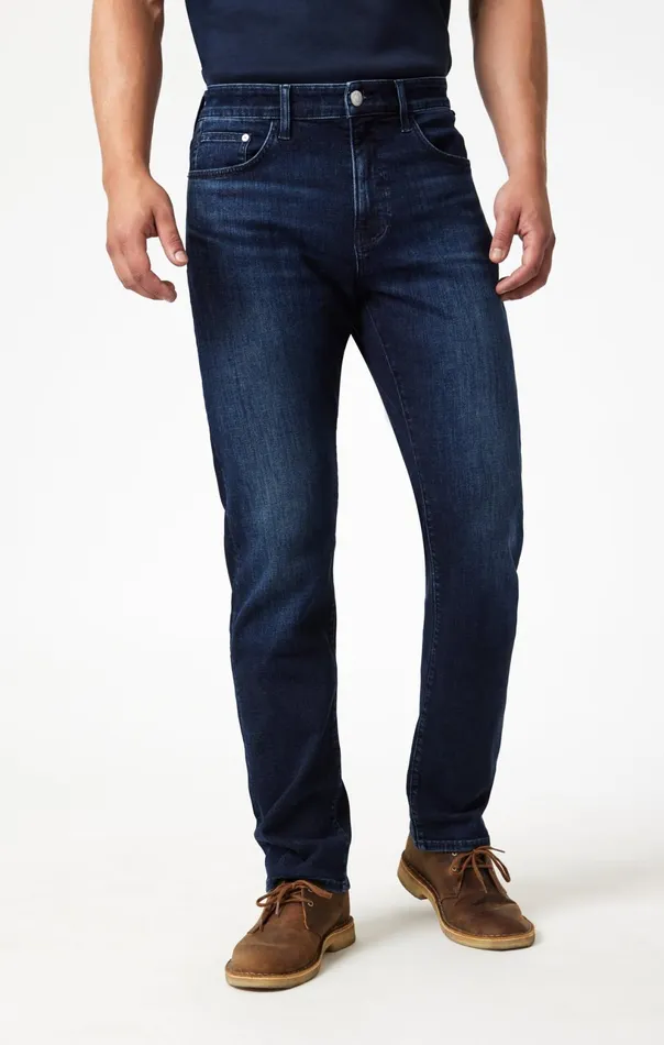 Zach Straight Leg In Deep Brushed Feather Blue Men Mavi Jeans Denim Zach Straight Leg In Deep Brushed Feather Blue Men Mavi Jeans Denim