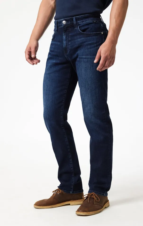 Zach Straight Leg In Deep Brushed Feather Blue Men Mavi Jeans Denim Zach Straight Leg In Deep Brushed Feather Blue Men Mavi Jeans Denim