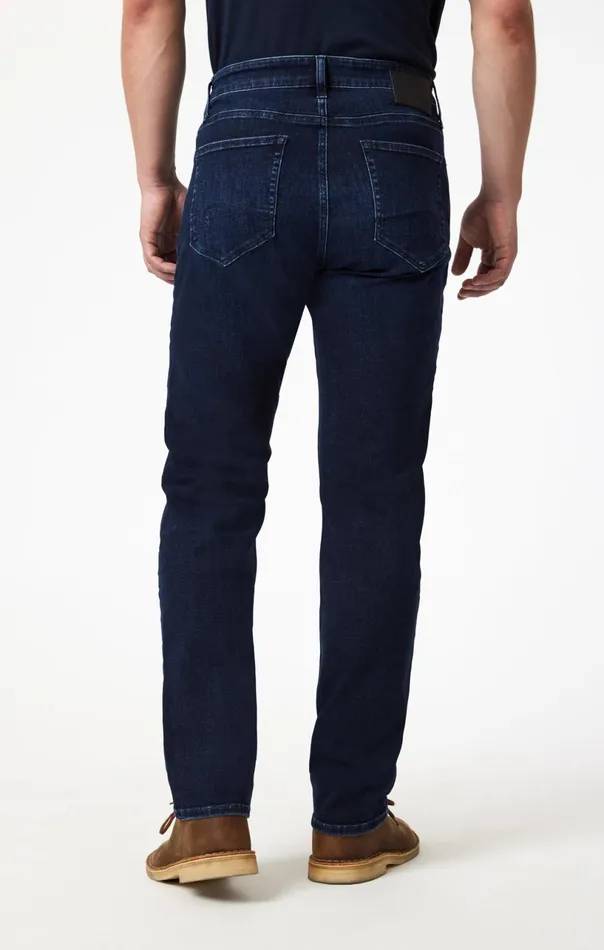 Zach Straight Leg In Deep Brushed Feather Blue Men Mavi Jeans Denim Zach Straight Leg In Deep Brushed Feather Blue Men Mavi Jeans Denim